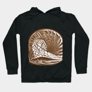 Bronze Nautilus Shell Artwork No. 757 Hoodie